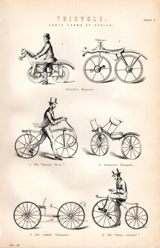 1880 stampa biciclette - 1880,