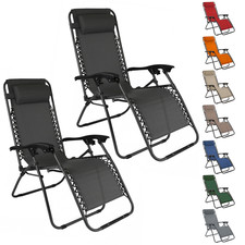 Set 2pz Sedia Pieghevole