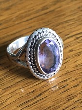 925 Silver Amethyst Ring