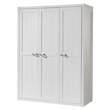 Armadio 3 ante bianco legno