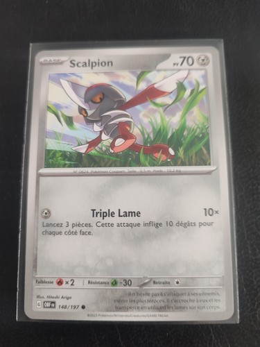 Carte pokémon scalpion - carte,