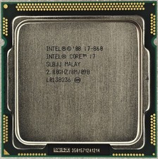 CPU desktop Intel Core i7-860 SLBJJ 2,80 GHz (turbo 3,46 GHz) 8M 4-core LGA-1156