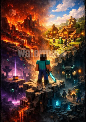 Minecraft formato x19 - formato, 13''x19''