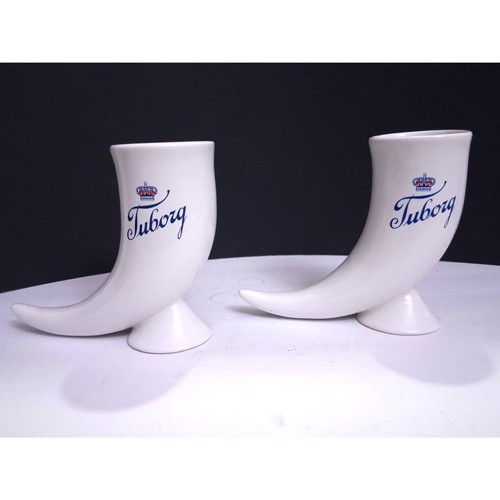 Pair vintage danish - danish, white