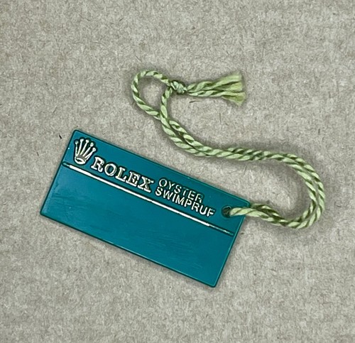 Rolex green swing tag hangtag - green,