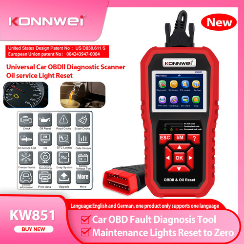 Kw851 car obd2 diagnostic - kw851,