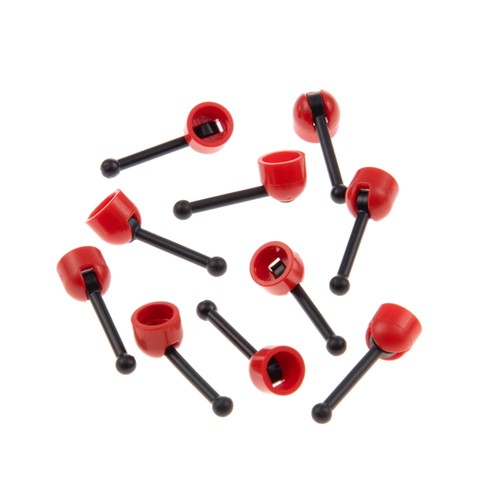 10x lego antenna rossa leva - 10x,