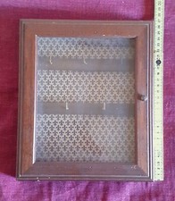 Quadretto Vetrina Portachiavi in legno con 5 ganci