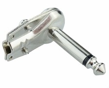 JACK MONO 6,3 MM ANGOLO RETTO PIPA 90° RIGHT ANGLE PLUG SPINA CHITARRA EFFETTI
