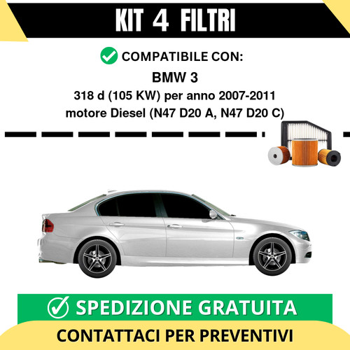 Kit filtri tagliando per bmw - kit,