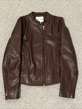 Giacca di pelle Reiss bordeaux