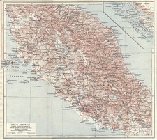 Carta geografica antica ITALIA