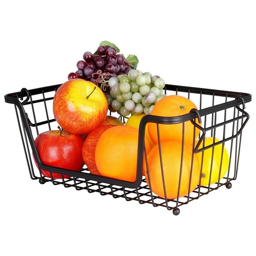 Cesto frutta metallo nero - cesto,