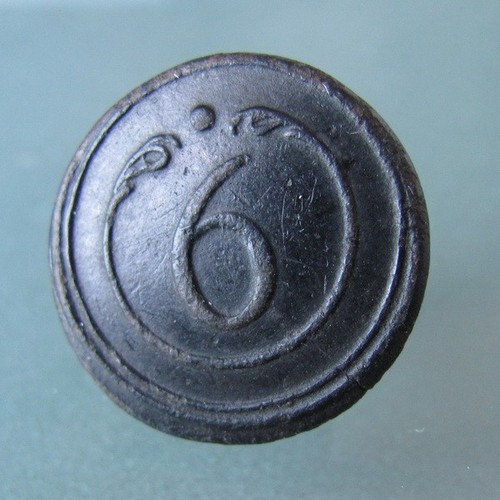 Bottone reggimento - bottone, 6°