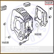 POLINI 144.605.009 SPINE CENTRAGGIO CILINDRO 125 XP4S