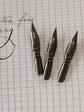 Lotto di 3 pennini dip pen