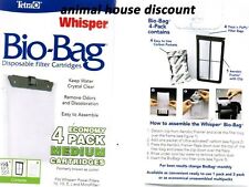 Ricambio Schede Bio-Bag Medie Whisper Pz.4 TETRA Filtro Acquario Zaino Cartucce