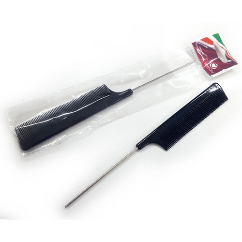 Pettine coda nero manico - pettine,