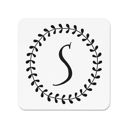 Lettera corona floreale - lettera, s