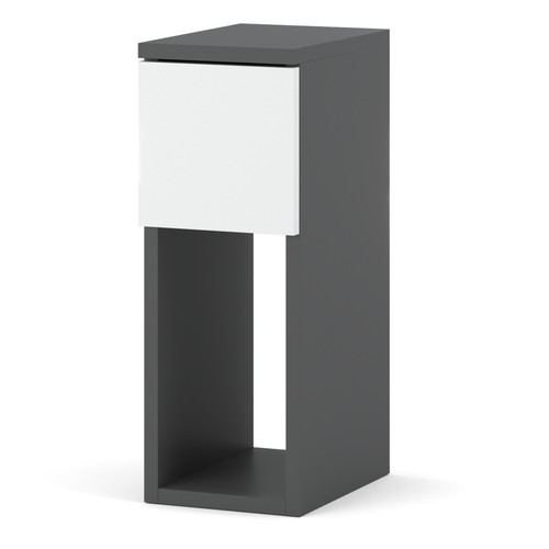Comodino stretto 20cm grigio - comodino,