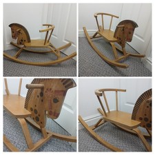 Cavallo dondolo legno - in,