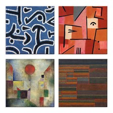 Quadri paul klee 4 Pezzi