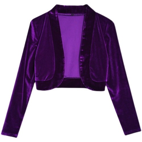 Donna velluto bolero cardigan - donna,