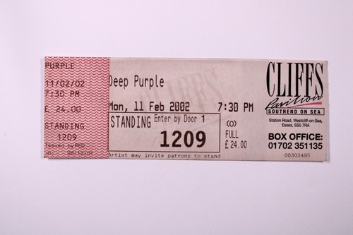 Deep purple biglietto concerto - purple,