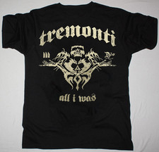 Camicia unisex Tremonti Band All I Was cotone pesante nera tutte le taglie