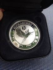 AUSTRALIA 1 Dollar 1996 1oz Silver Kookaburra European Privy 'Grecia' Box/CoA