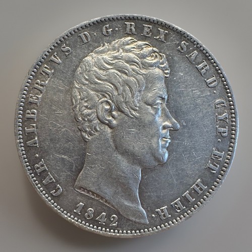 Lire 1842 carlo alberto - 1842,