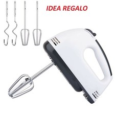 Sbattitore Impastatore Frullatore Elettrico Mixer Con Doppia Frusta a 7 Velocità