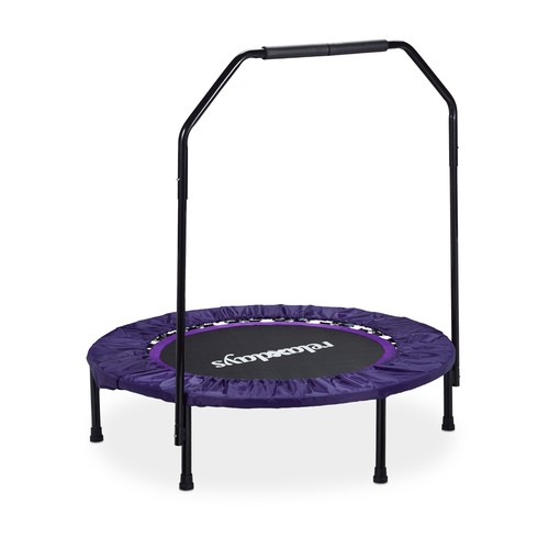 Trampolino pieghevole con asta