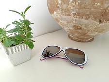 Occhiali sole Salice sport white sunglasses vintage original #Back2eBay