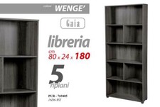 Mobile libreria gaia scaffale - mobile,