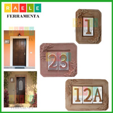 Numeri civici in ceramica