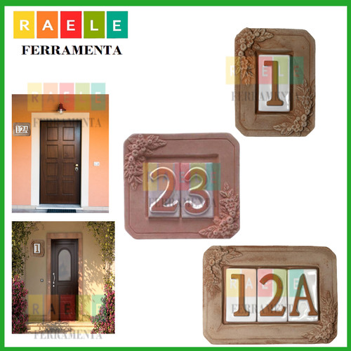 Numeri civici ceramica - numeri,