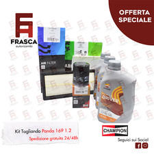 Kit Tagliando Tre Filtri Tre Lt Olio 10W40 Fiat Panda 169 1.2 4x4 1.2 LPG 60 CV 