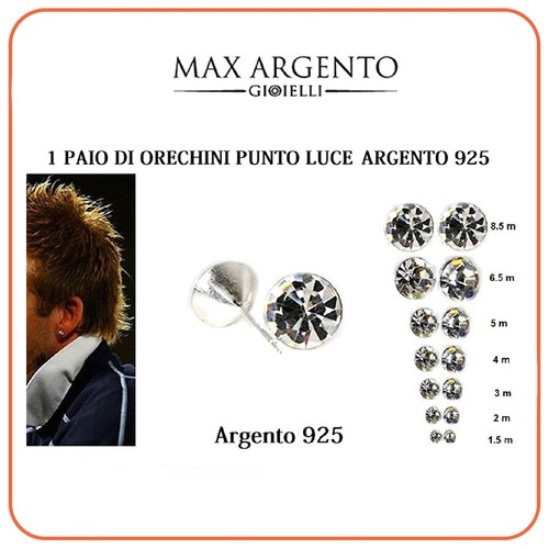 Orecchini argento 925 lobo - orecchini,
