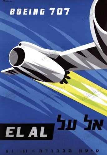 Boeing 707 israele 1961 - boeing,