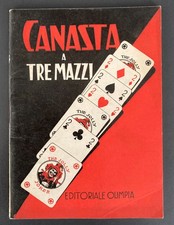 Libretto CANASTA A 3 MAZZI  Editoriale Olimpia 1951- 36 PAG.