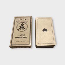 Carte Lombarde Anni 50 Con Timbro Bar Bindi di Milano, 40 Carte Artex Ungheria