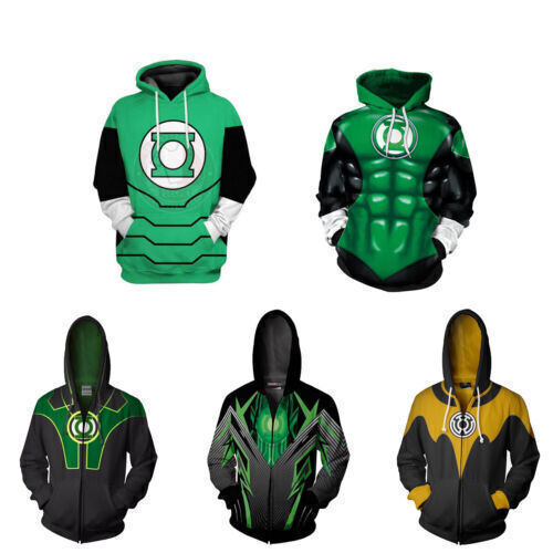 Lanterna verde felpe - verde, 3d