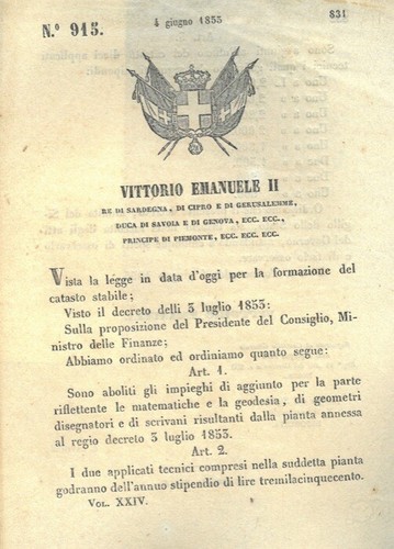 Regio decreto con cui - regio,