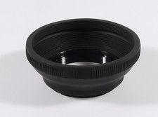 PRL) PARALUCE GOMMA GOMMATO 49 mm FILTRO PARASOLEIL RUBBER LENS HOOD COLLAPSIBLE