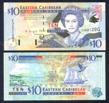 GRENADA ( EAST CARIBBEAN STATES ) 10 Dollars 2000 UNC P 38 g 