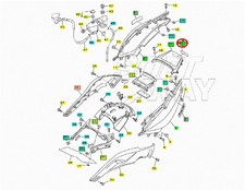 Adesivo scritta YAMAHA rosso