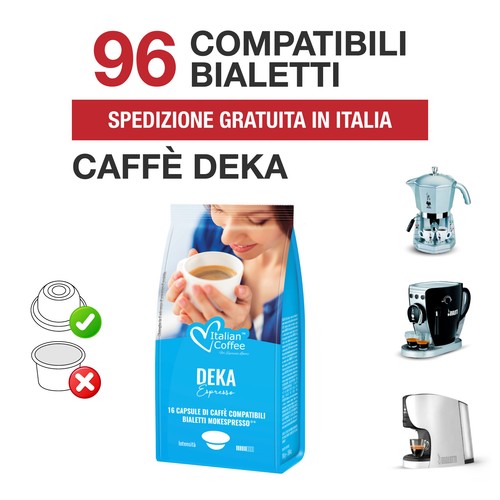 Capsule caffè deka italian - 96,