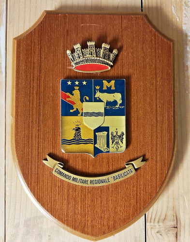 Crest legno metallo smaltato - crest,
