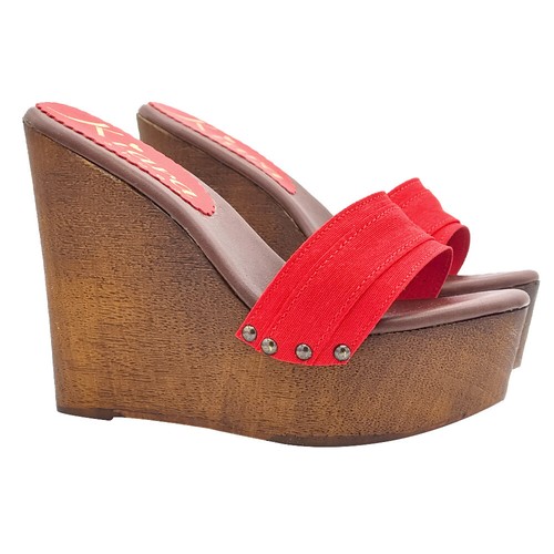 Zeppa zatteroni rossi - , scarpe